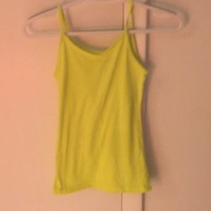 Neon green tank top